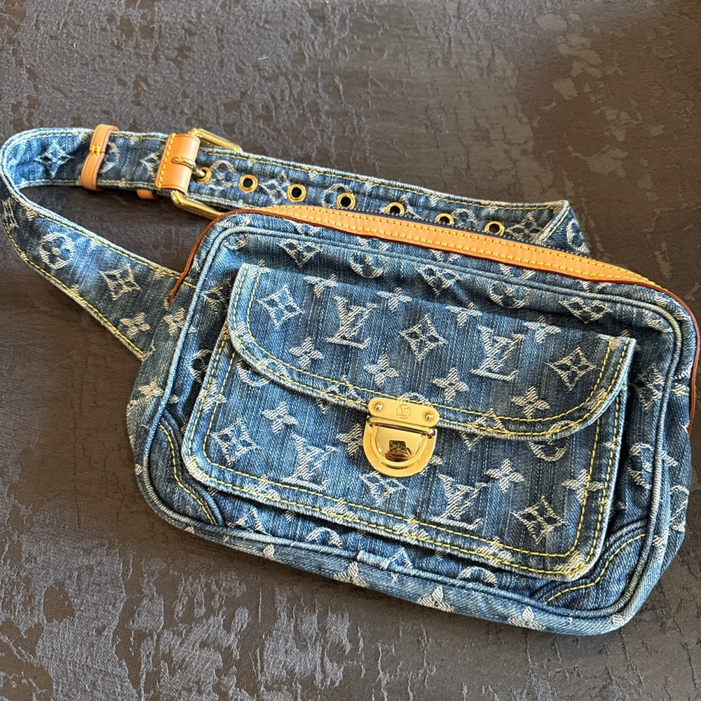 Louis Vuitton Denim Crossbody Bag **Vintage**